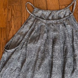 spaghetti strap silk tank